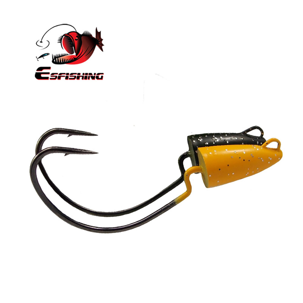 Fishing Hook Offset - ESFISHING-anzuelo compensado de acero de alta