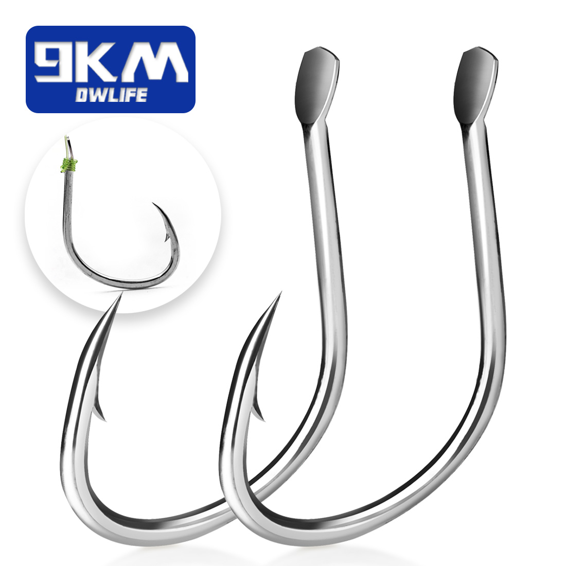 Fishing Hook Circle - Anzuelos de cebo vivo de 9KM,