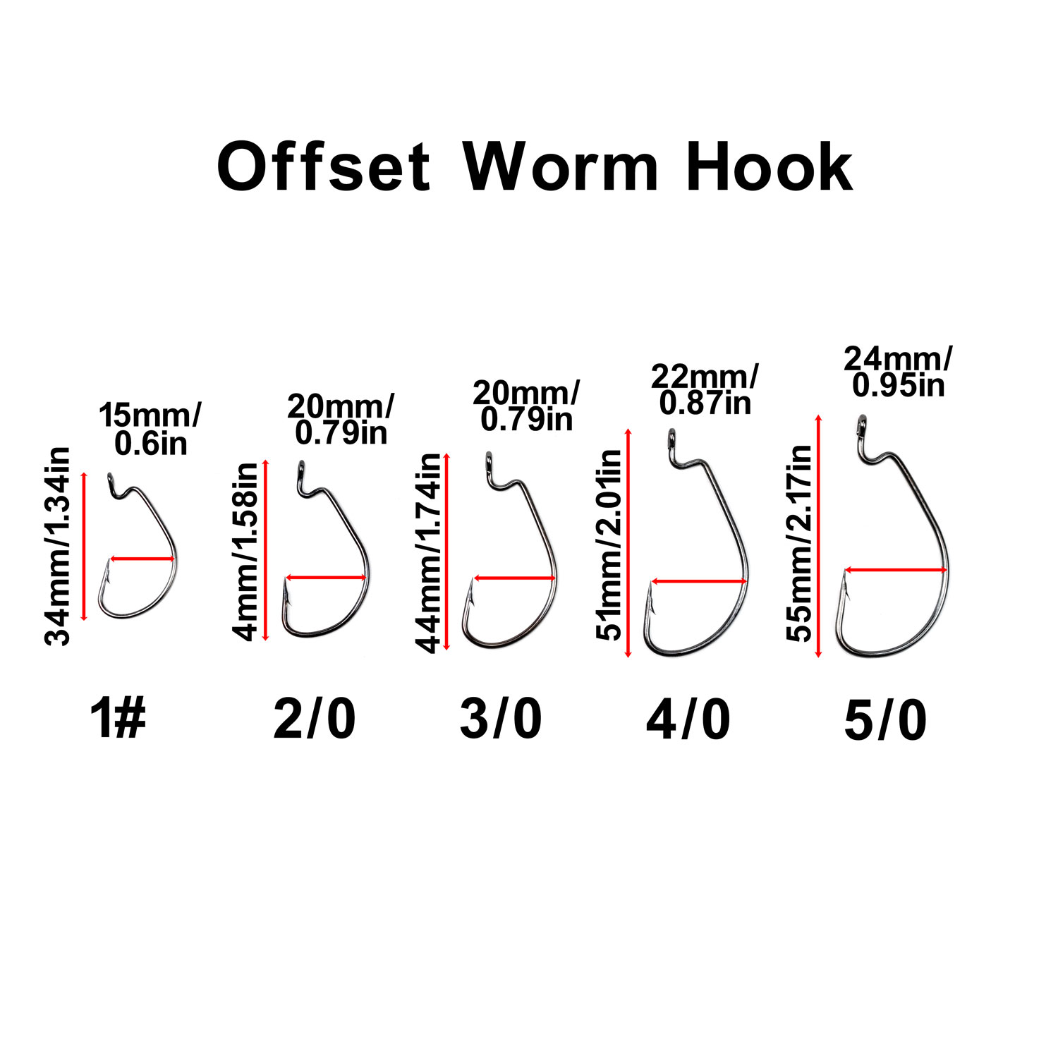 Anzuelos de Pesca Topranc de A - Fishing Hook Offset reseña y precio