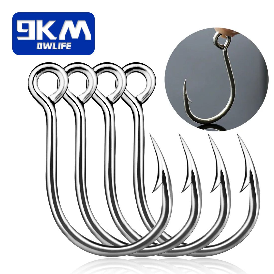 Anzuelos de pesca de 9KM, 25 u - Fishing Hook Offset reseña y precio